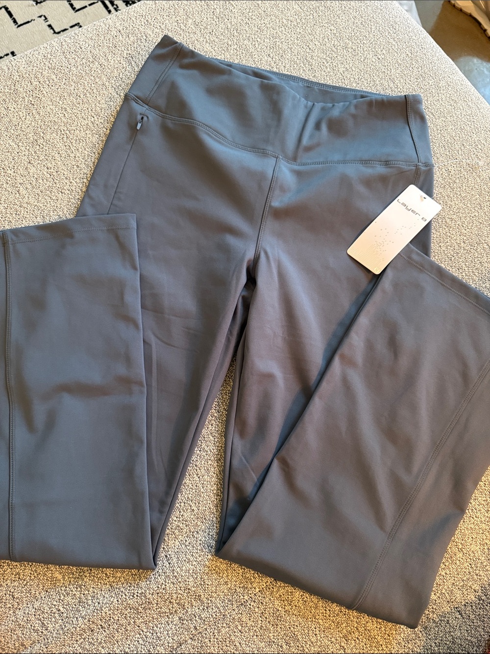 Layer 8 Wide Leg Pants in Slate Gray